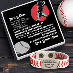 Baseball Bracelet - Baseball - To My Son - From Mom - How Much I Love You - Gbzj16003