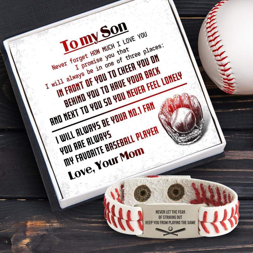 Baseball Bracelet - Baseball - To My Son - From Mom - How Much I Love You - Gbzj16011