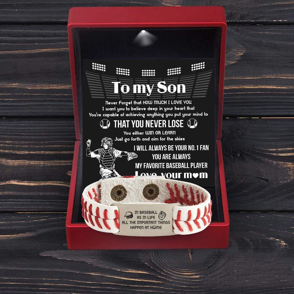 Baseball Bracelet - Baseball - To My Son - From Mom - Just Go Forth And Aim For The Skies - Gbzj16004