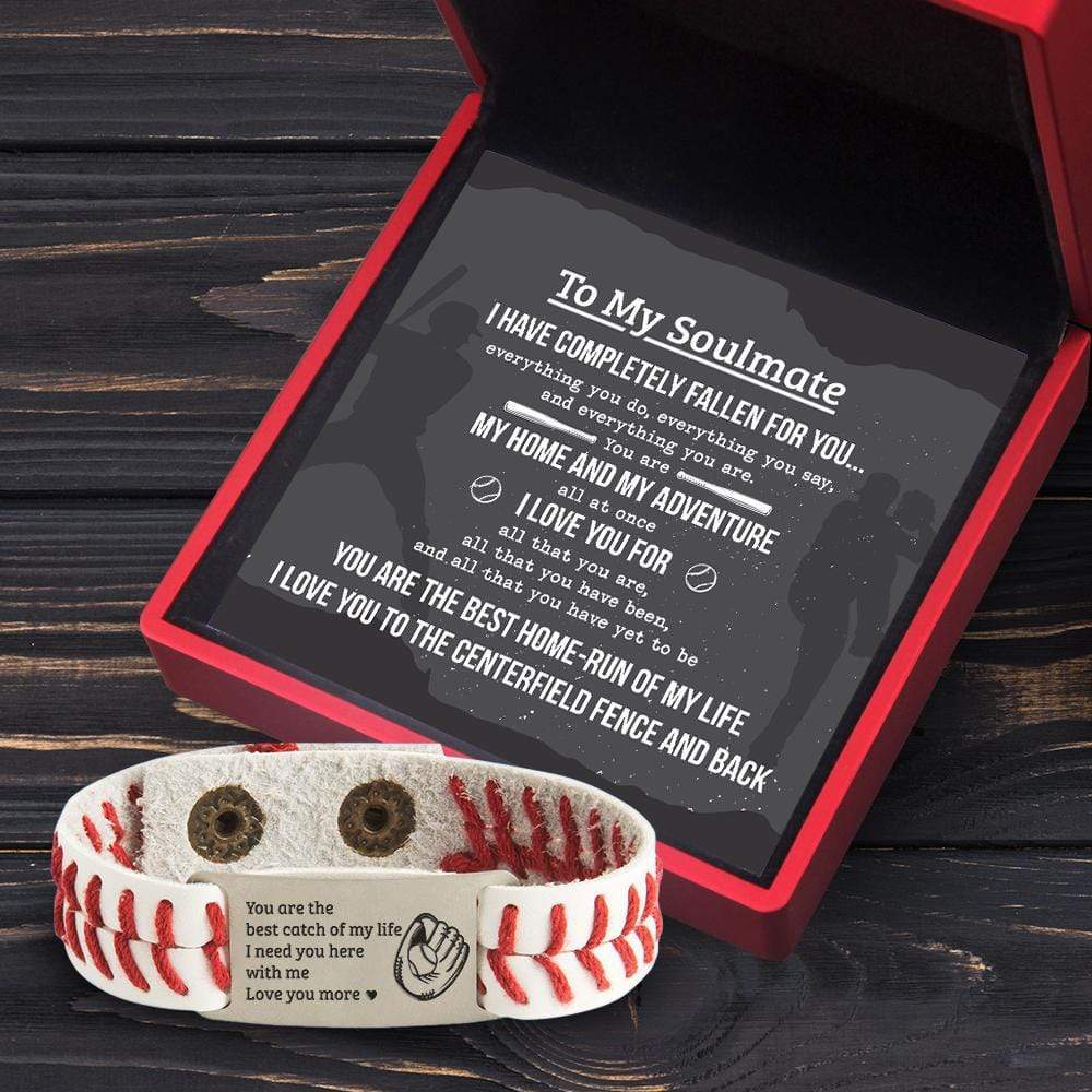 Baseball Bracelet - Baseball - To My Soulmate - You Are The Best Catch Of My Life - Gbzj13001