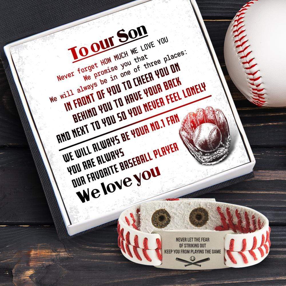 Baseball Bracelet - Baseball - To Our Son - Never Forget How Much We Love You - Gbzj16012