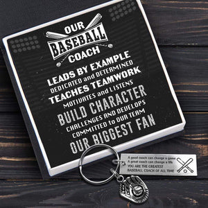 Baseball Glove Keychain - Baseball - To My Coach - A Great Coach Can Change A Life - Gkax35001