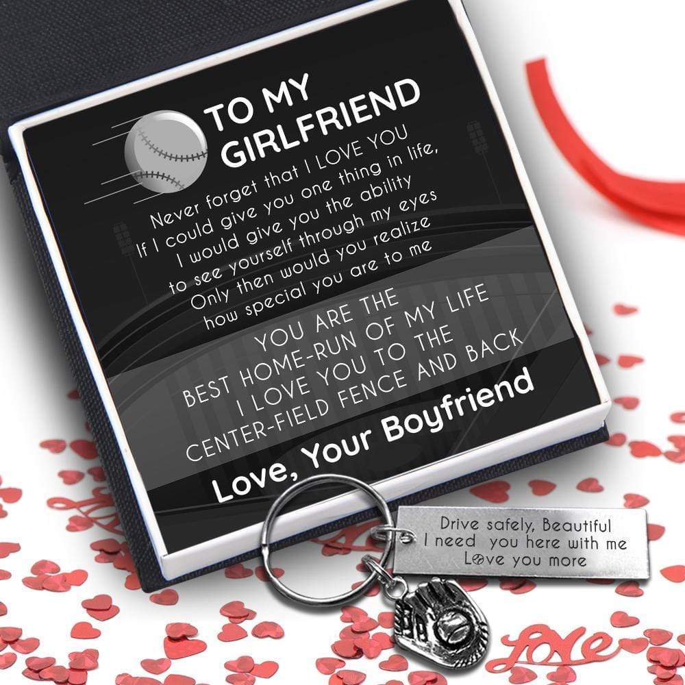 Baseball Glove Keychain - Baseball - To My Girlfriend - How Special You Are To Me - Gkax13009
