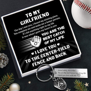 Baseball Glove Keychain - Baseball - To My Girlfriend - I Love You - Gkax13007
