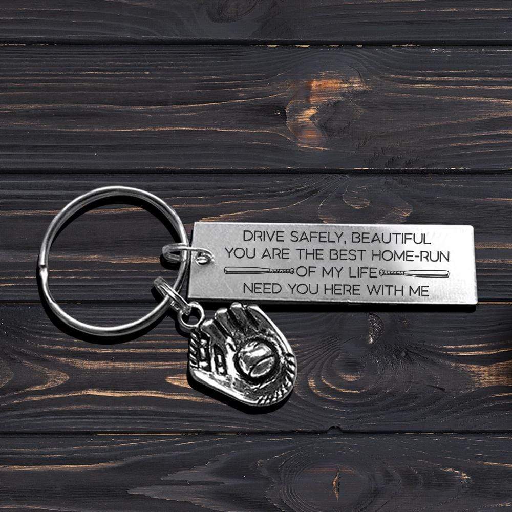 Baseball Glove Keychain - Baseball - To My Gorgeous - I Love You - Gkax13006