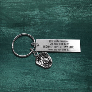 Baseball Glove Keychain - Baseball - To My Man -You Are The Best Catch Of My Life - Gkax26021