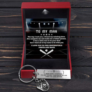 Baseball Glove Keychain - Baseball - To My Man - You Are The Best Home-Run Of My Life - Gkax26005