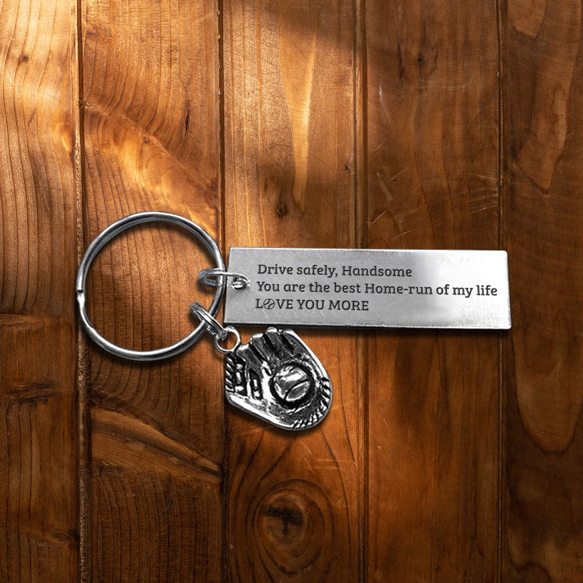 Baseball Glove Keychain - Baseball - To My Man - You Are The Best Home-Run Of My Life - Gkax26018