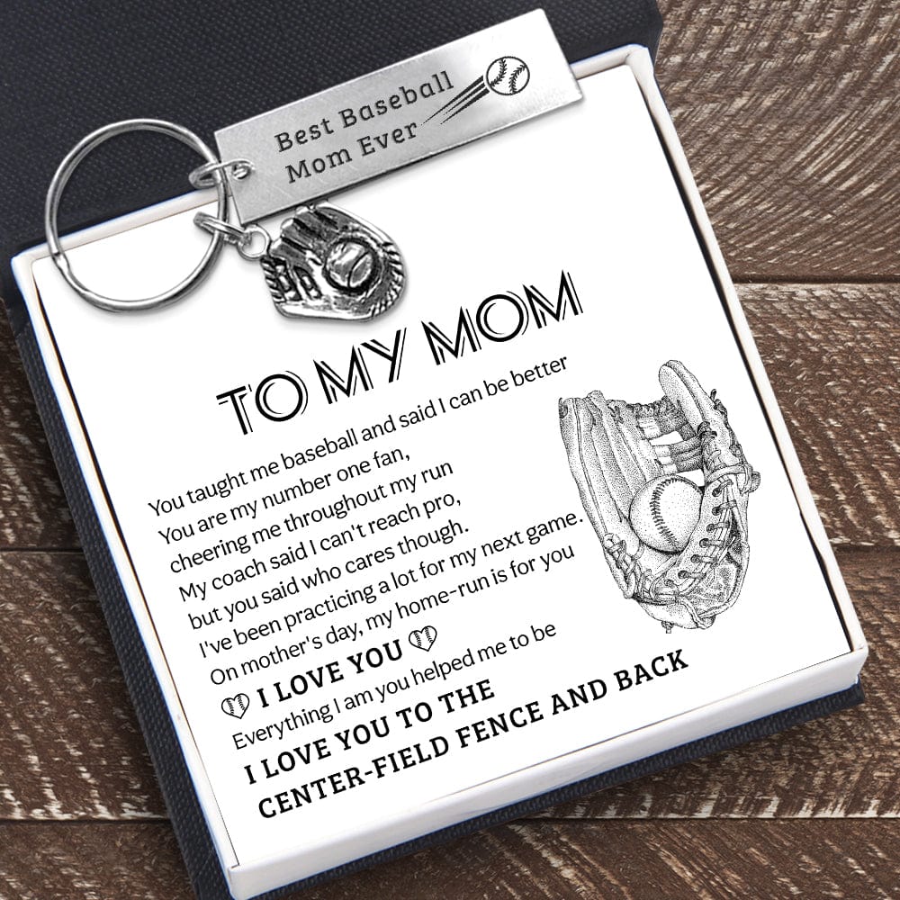 Baseball Glove Keychain - Baseball - To My Mom - On Mother's Day, My Home-Run Is For You - Gkax19005