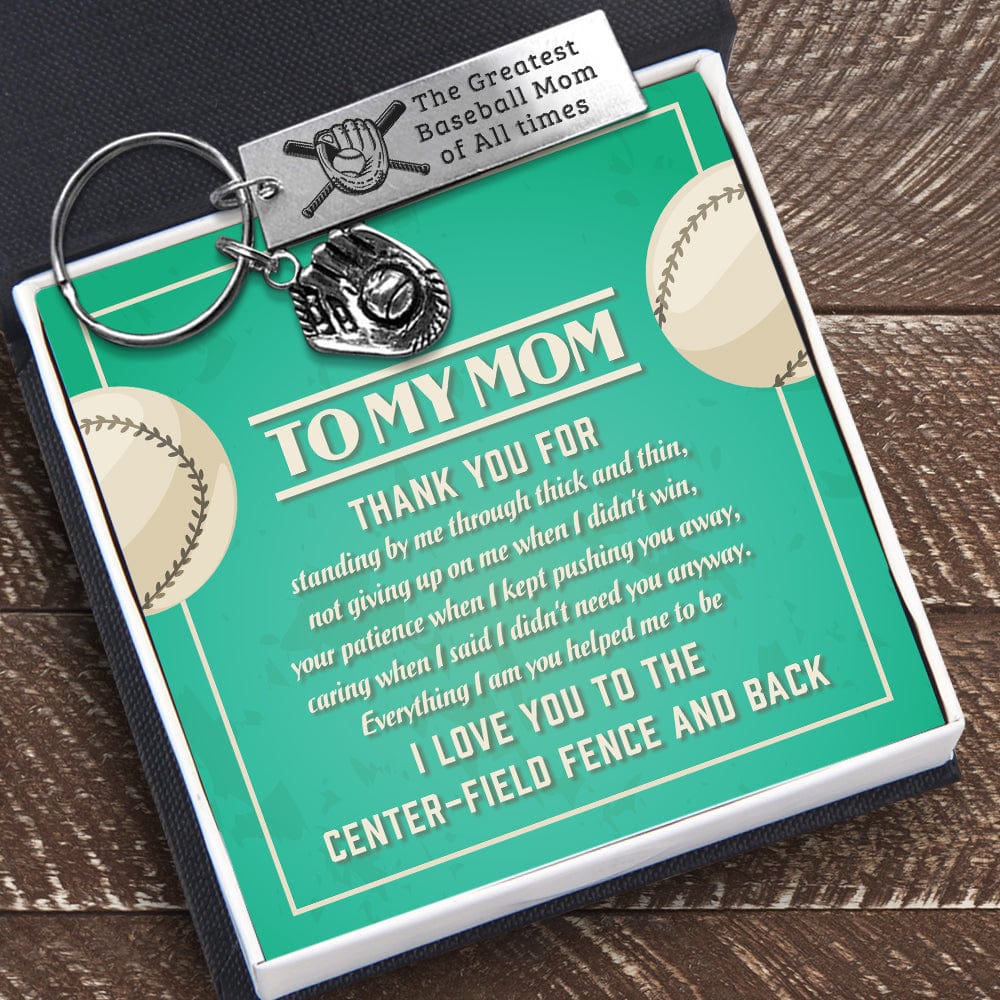 Baseball Glove Keychain - Softball - To My Mom - Thank You For Standing By Me - Gkax19004