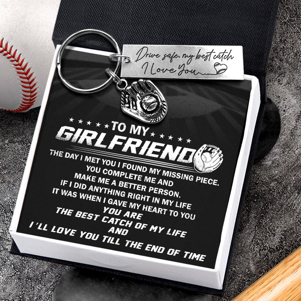 Baseball Glove Keychain - To My Girlfriend - The Day I Met You I Found My Missing Piece - Gkax13002