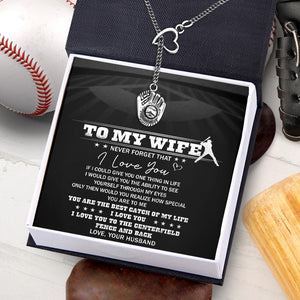 Baseball Glove Necklace - To My Wife - If I Could Give You One Thing In Life - Gnda15002