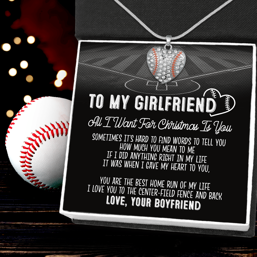 Baseball Heart Necklace - Baseball - to My Mom - Happy Mother's Day - Gnd19007 Standard Box