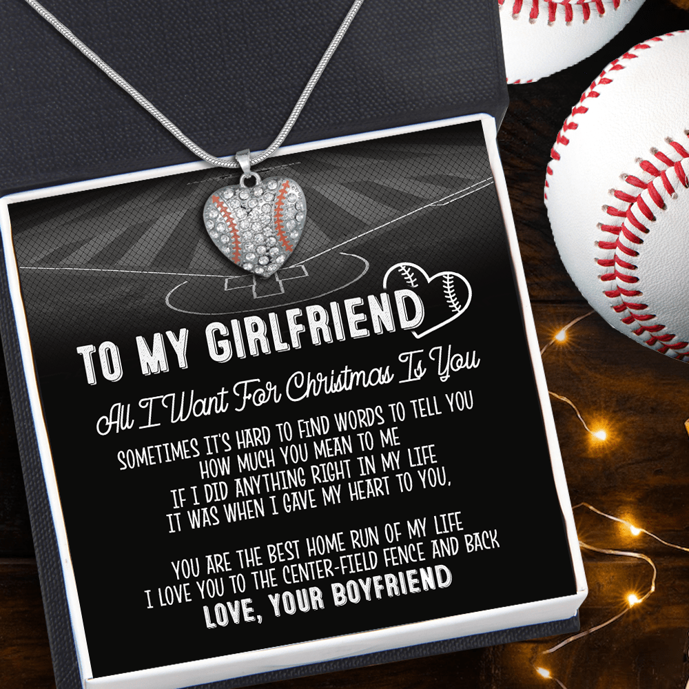 Baseball Heart Necklace - Baseball - To My Mom - Happy Mother's Day -  Gnd19007