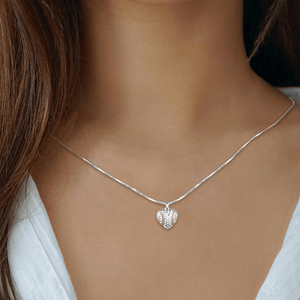 Baseball Heart Necklace - Baseball - To My One And Only - I Love You - Gnd13015