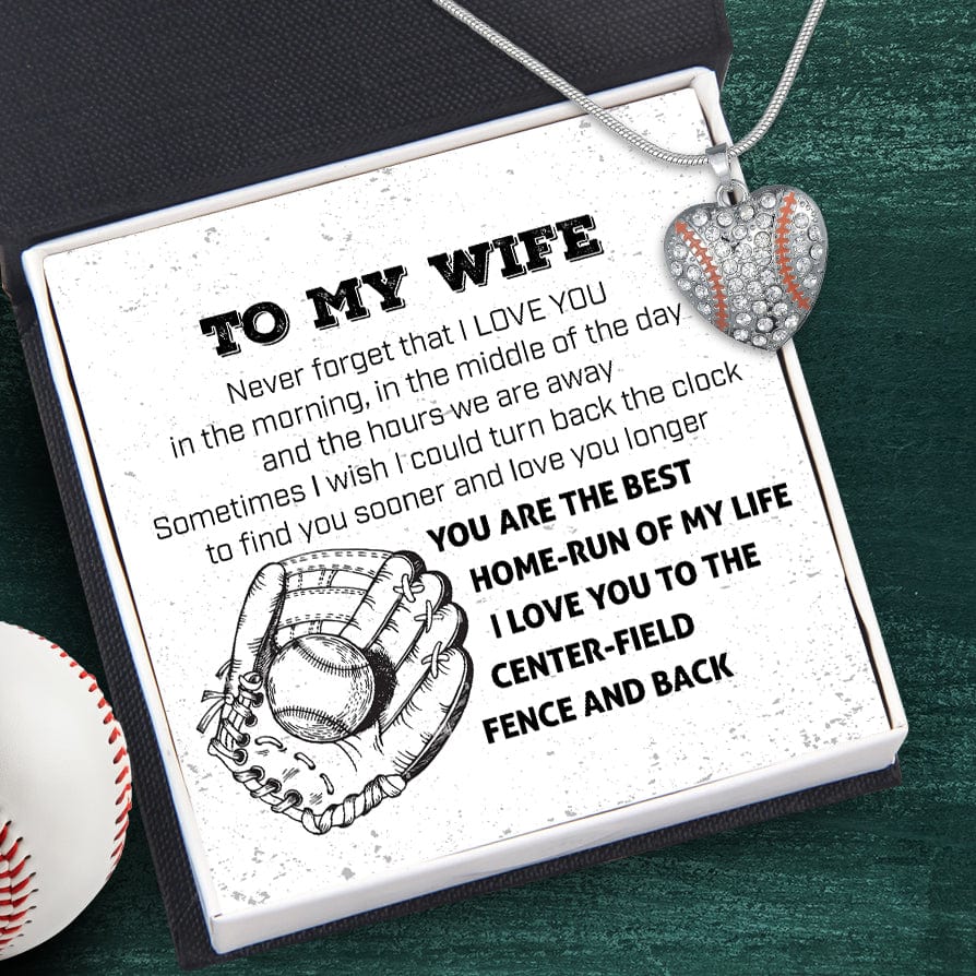 Baseball Heart Necklace - Baseball - To My Wife - Never Forget That I Love You - Gnd15018
