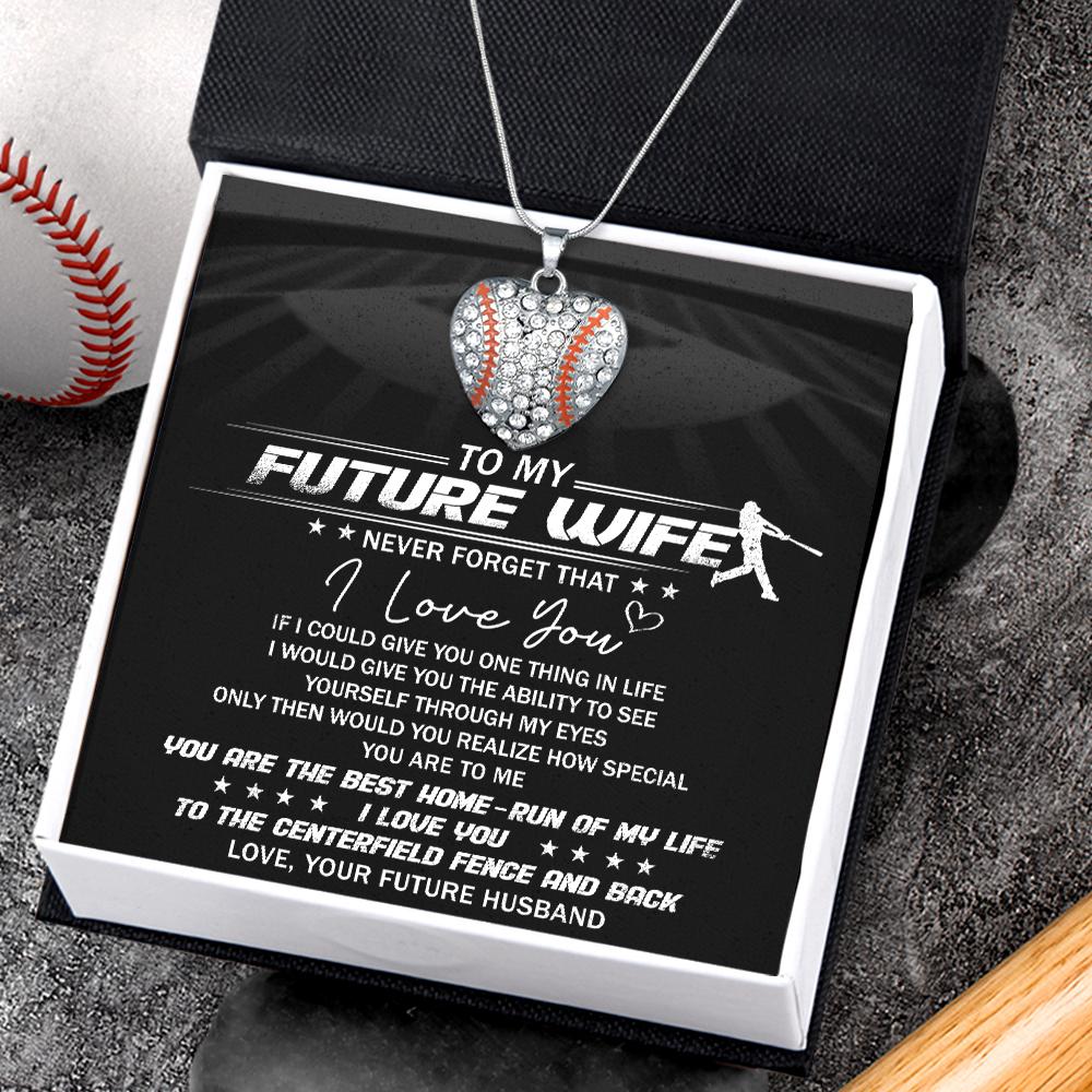 Baseball Heart Necklace - To My Future Wife - If I Could Give You One Thing In Life - Gnd25003