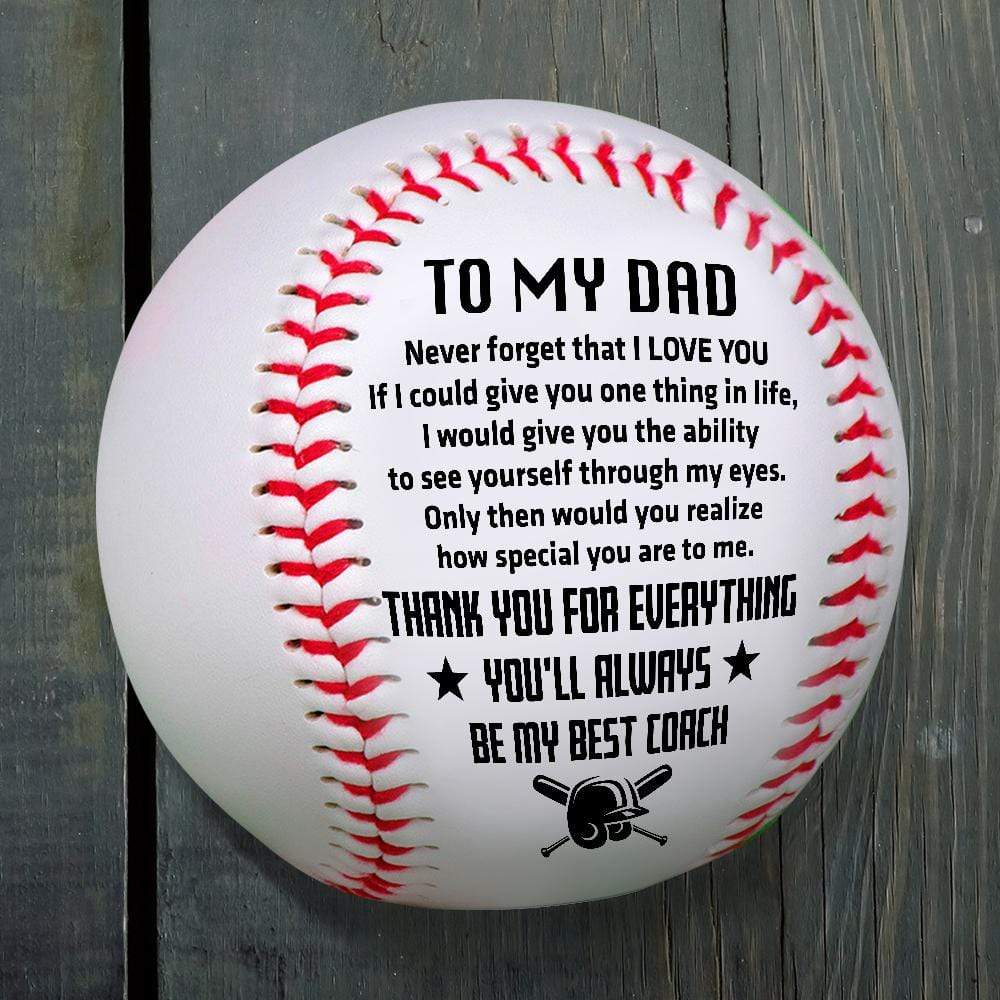 Wrapsify Personalized Baseball - Baseball - to My Dad - Thank You for Teaching Me to Catch and Throw - Gaa18020 Buy Baseball Only