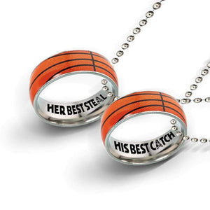 Basketball Couple Pendant Necklaces - Basketball - To My Man - I Love You - Gneu26010