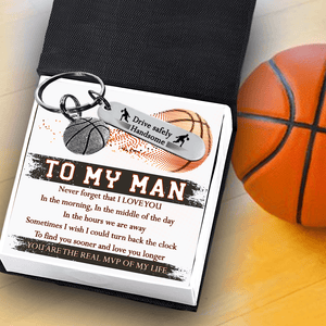 Basketball Keychain - Basketball - To My Man - Find You Sooner And Love You Longer - Gkbd26002