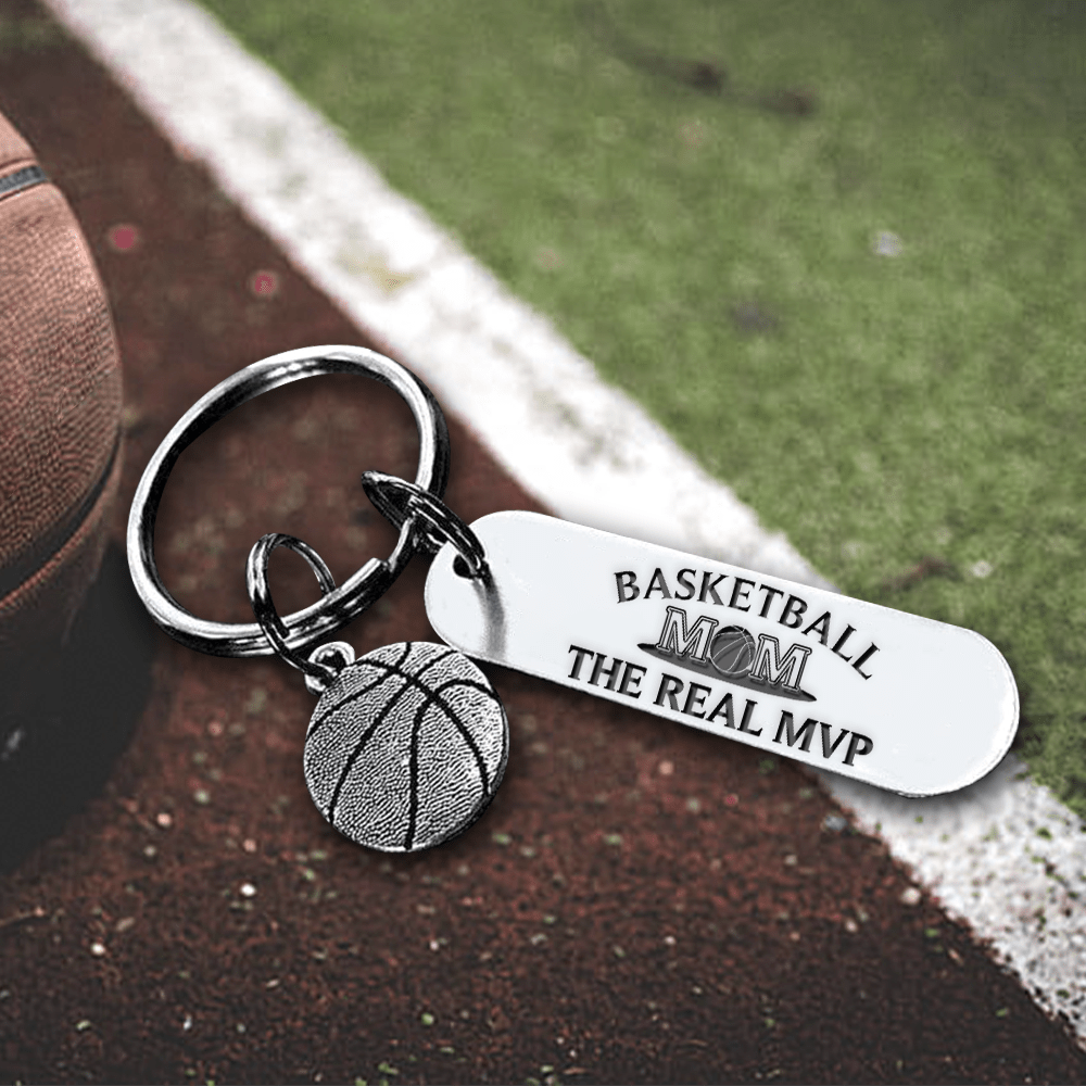 Basketball Keychain - Basketball - To My Mom - Thank You For Always Being There For Me On And Off The Court - Gkbd19004