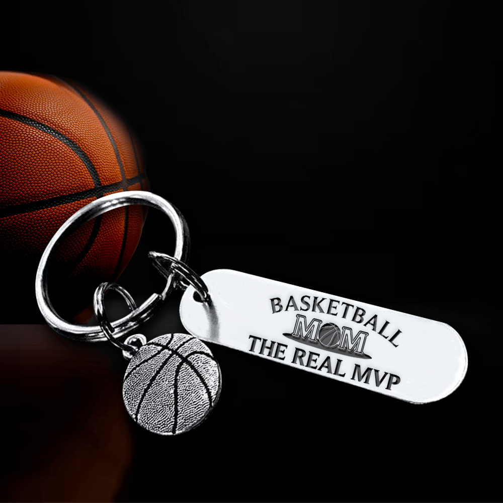 Basketball Keychain - Basketball - To My Mom - Thank You For Always Being There For Me On And Off The Court - Gkbd19004