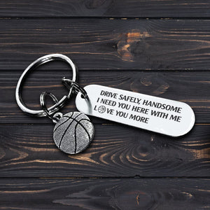 Basketball Keychain - Basketball - To My Son - I Pray You'll Always Be Safe - Gkbd16003