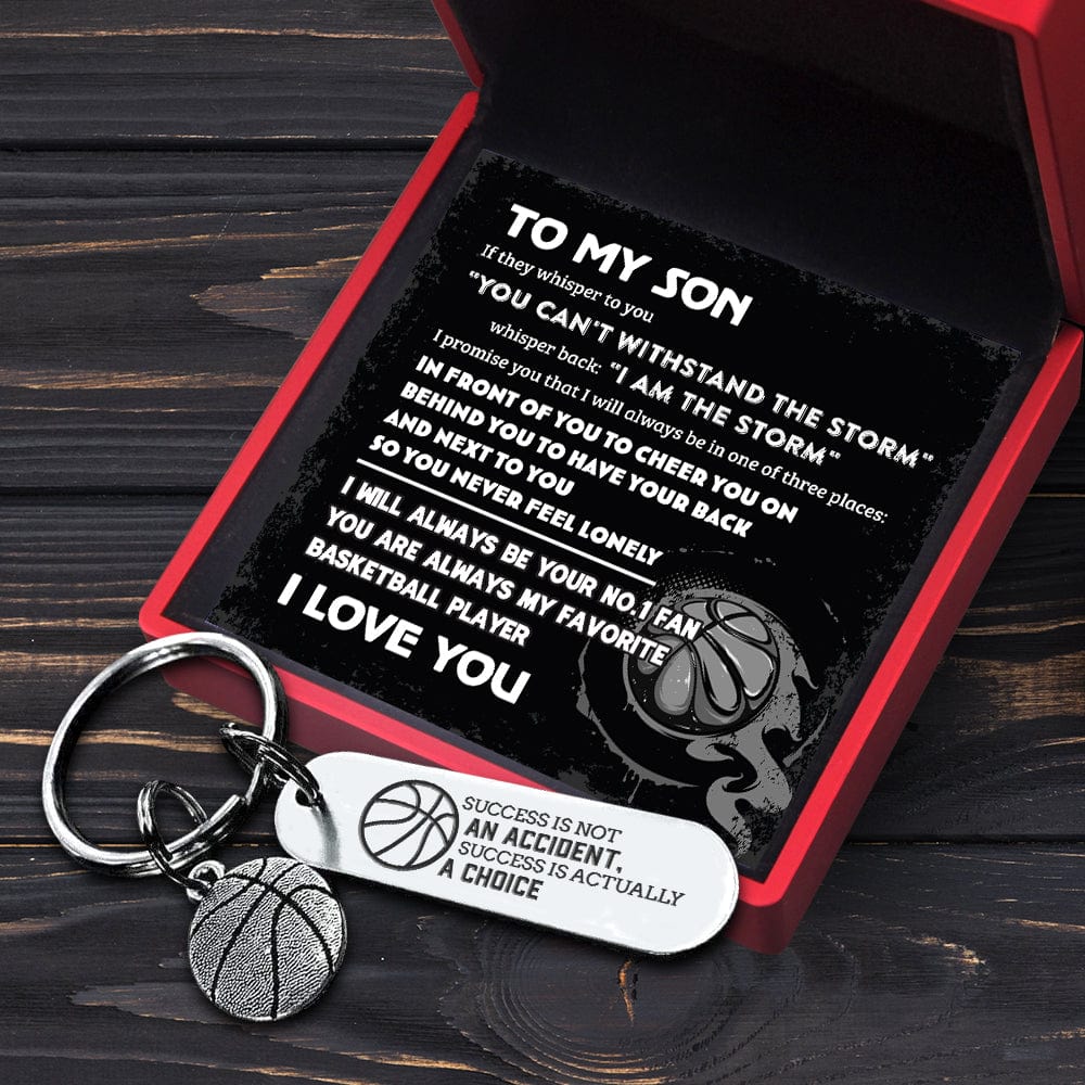 Basketball Keychain - Basketball - To My Son - I Will Always Be Your No.1 Fan - Gkbd16007