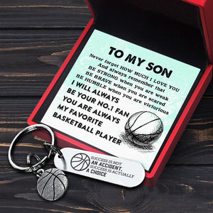 Basketball Keychain - Basketball - To My Son - Never forget How Much I Love You - Gkbd16005
