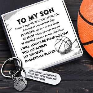 Basketball Keychain - Basketball - To My Son - You Are Always My Favorite Basketball Player - Gkbd16004