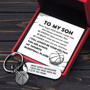 Basketball Keychain - Basketball - To My Son - You Are Always My Favorite Basketball Player - Gkbd16004