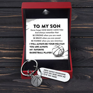 Basketball Keychain - Basketball - To My Son - You Are Always My Favorite Basketball Player - Gkbd16004