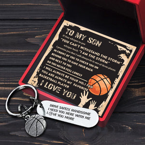 Basketball Keychain - Basketball - To My Son - You Can't Withstand The Storm - Gkbd16005