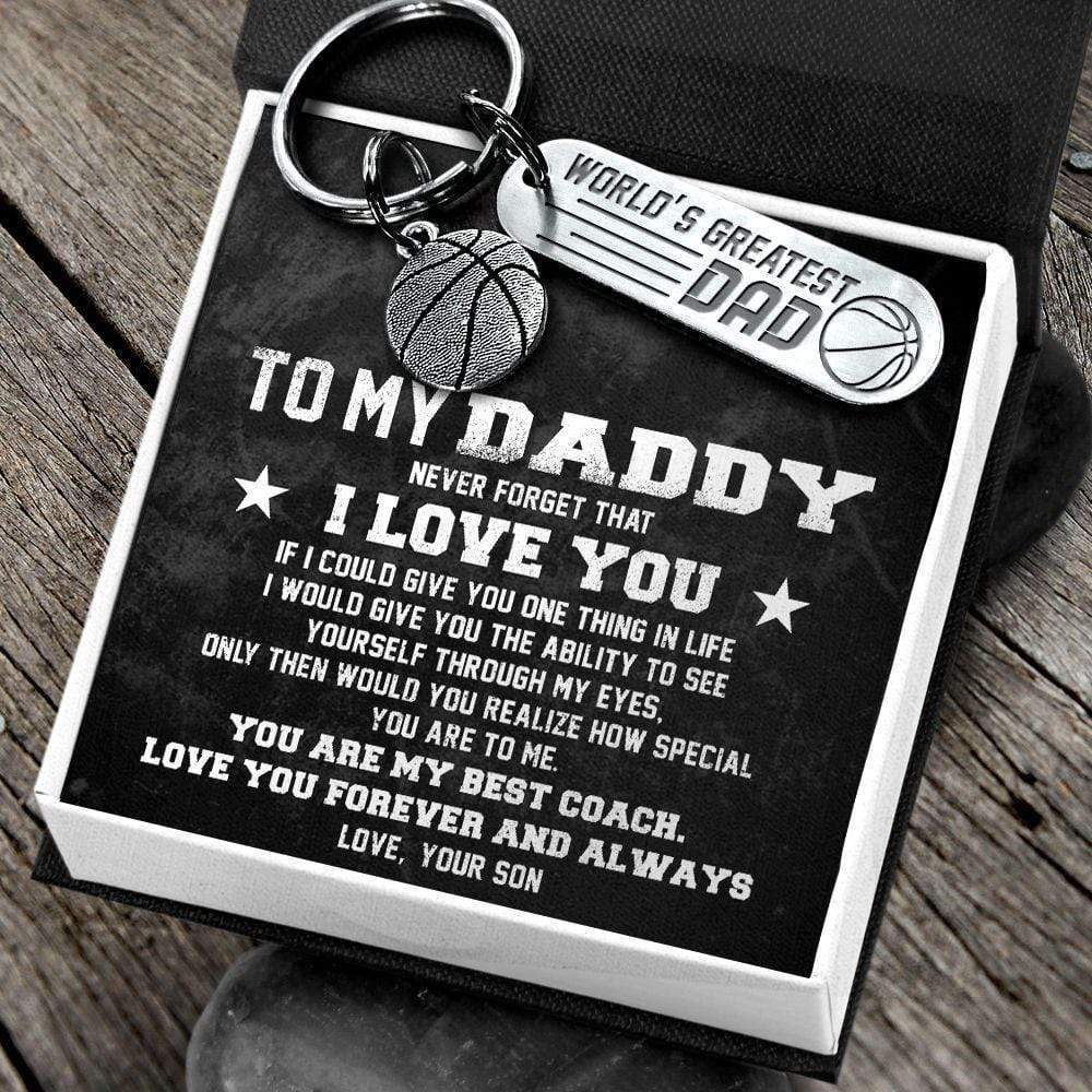 Basketball Keychain - To My Dad - From Son - How Special You Are To Me - Gkbd18004