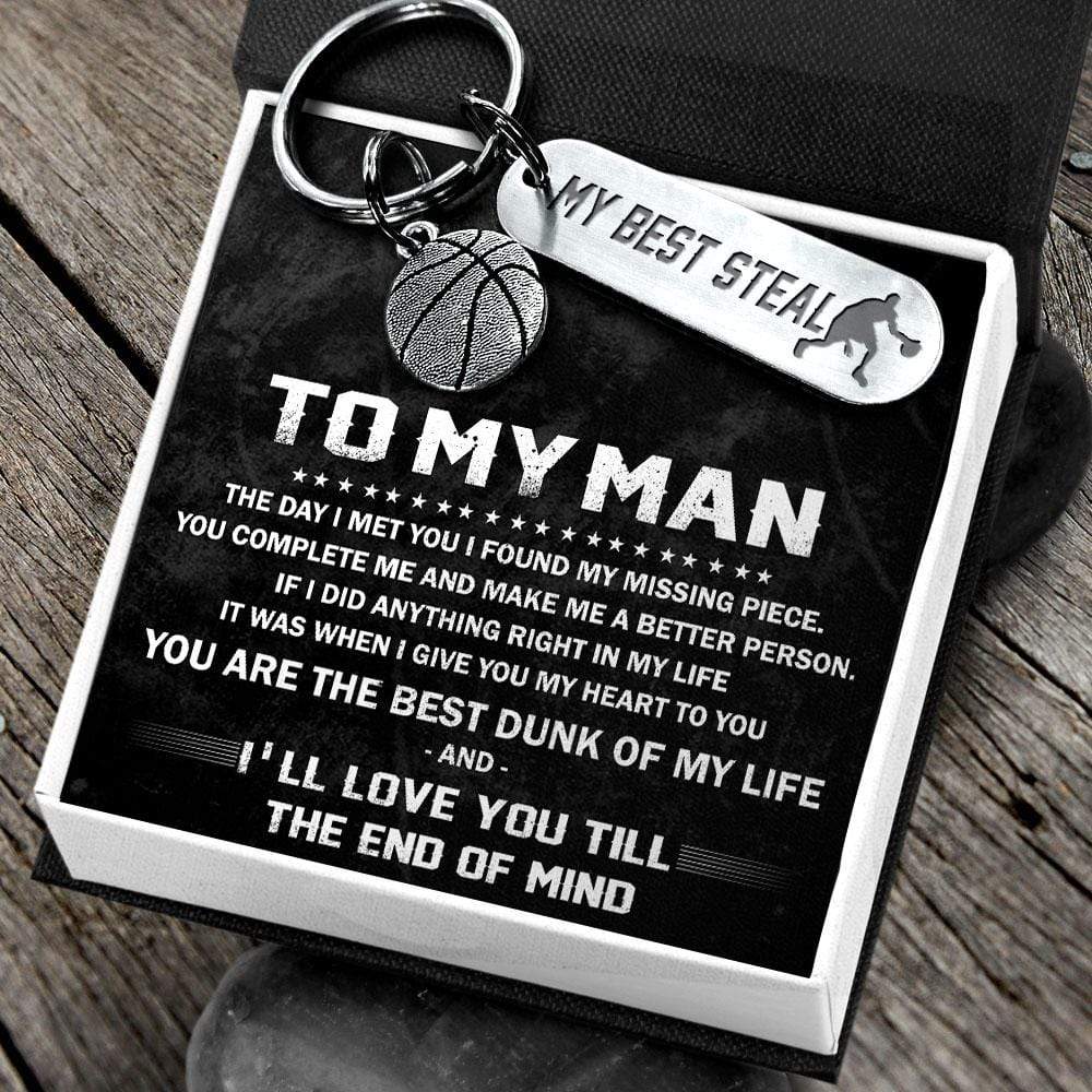 Basketball Keychain - To My Man - You Are The Best Dunk Of My Life - Gkbd26001