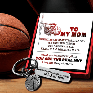 Basketball Keychain - To My Mom - I Love You, Always & Forever - Gkbd19001