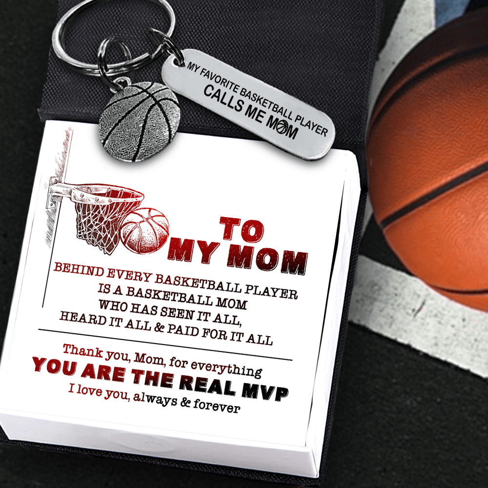 Basketball Keychain - To My Mom - I Love You, Always & Forever - Gkbd19001