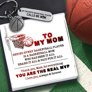 Basketball Keychain - To My Mom - I Love You, Always & Forever - Gkbd19001