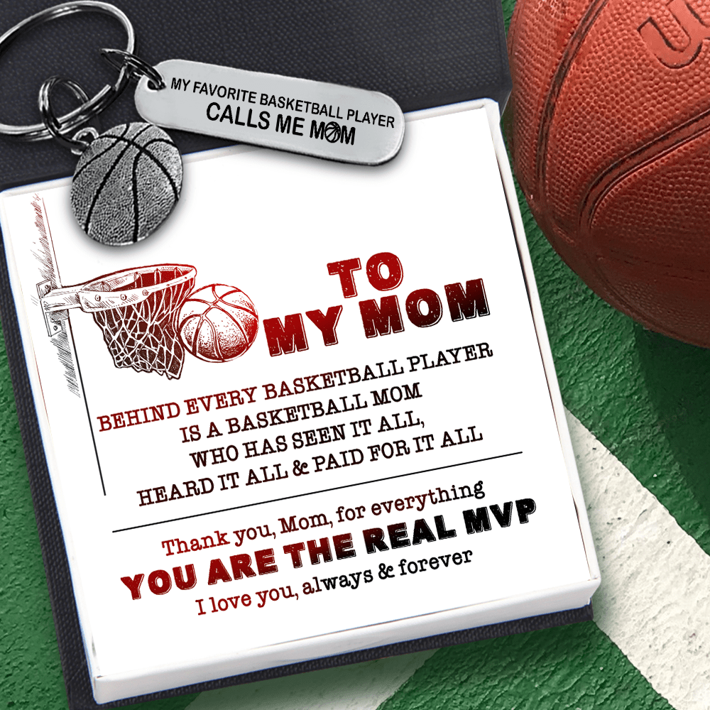 Basketball Keychain - To My Mom - I Love You, Always & Forever - Gkbd19001