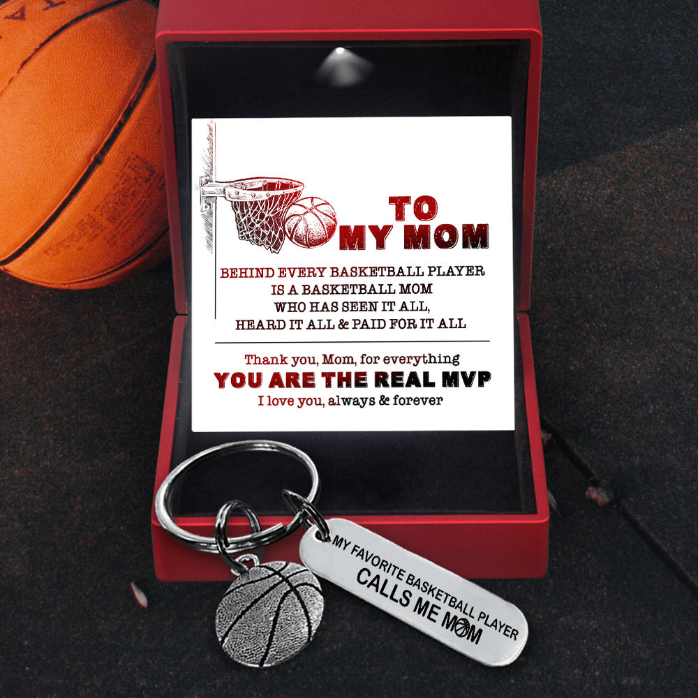 Basketball Keychain - To My Mom - I Love You, Always & Forever - Gkbd19001