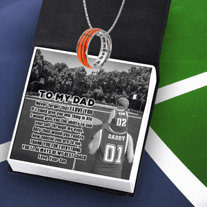 Basketball Pendant Necklace - Basketball - To My Dad - From Son - Never Forget That I Love You - Gnfk18001