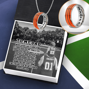 Basketball Pendant Necklace - Basketball - To My Dad - From Son - Never Forget That I Love You - Gnfk18001