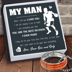 Basketball Pendant Necklace - Basketball - To My Man - I Just Want To Be Your Last Everything - Gnfk26002