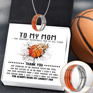 Basketball Pendant Necklace - Basketball - To My Mom - Loud And Proud Basketball Mom - Gnfk19003