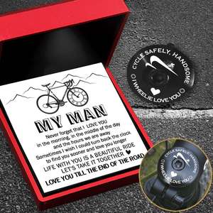 Bike Headset Cap - Cycling - To My Man - Life With You Is A Beautiful Ride - Gznc26002