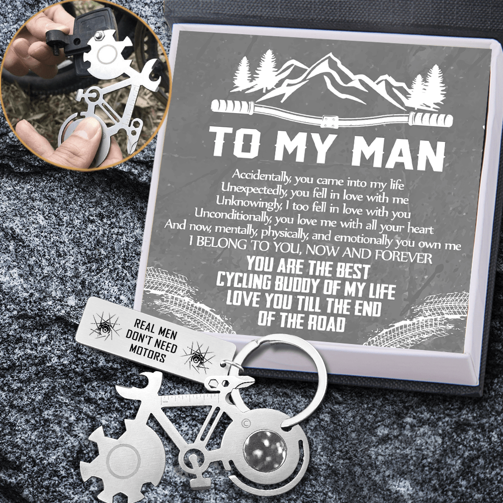 Bike Multitool Repair Keychain - Cycling - To My Man - I Belong To You, Now And Forever - Gkzn26011