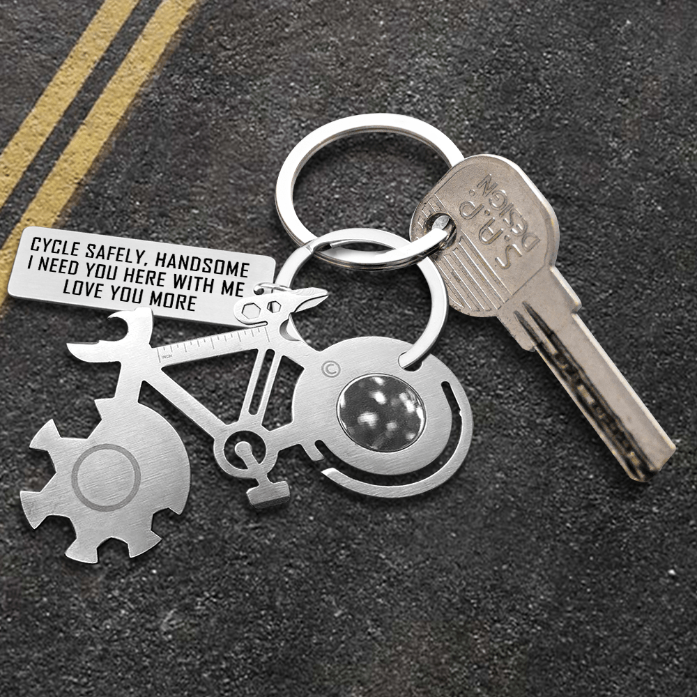 Bike Multitool Repair Keychain - Cycling - To My Man - Sometimes I Wish I Could Turn Back The Clock - Gkzn26003