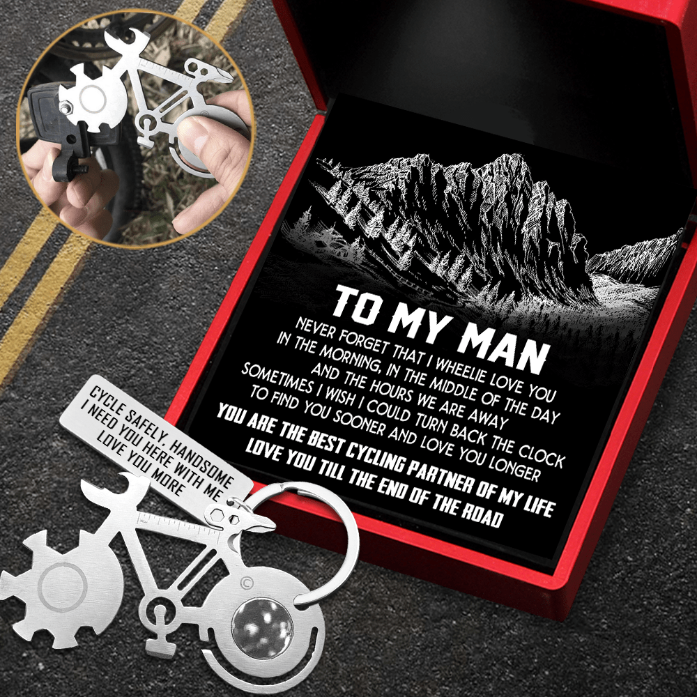 Bike Multitool Repair Keychain - Cycling - To My Man - Sometimes I Wish I Could Turn Back The Clock - Gkzn26003