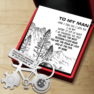 Bike Multitool Repair Keychain - Cycling - To My Man - When I Tell You I Love You - Gkzn26005