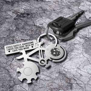 Bike Multitool Repair Keychain - Cycling - To My Man - You Are The Road Of Love - Gkzn26008